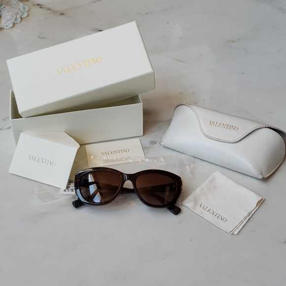 Valentino Accessories - NWT Valentino dark Havana sunglasses